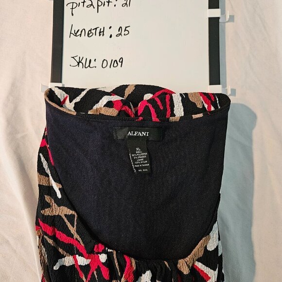 Alfani Short Sleeve Shirt XL Rouched - Picture 6 of 6